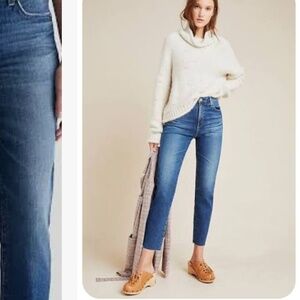 Anthropologie AG The Isabelle High Rise straight jeans 27 R